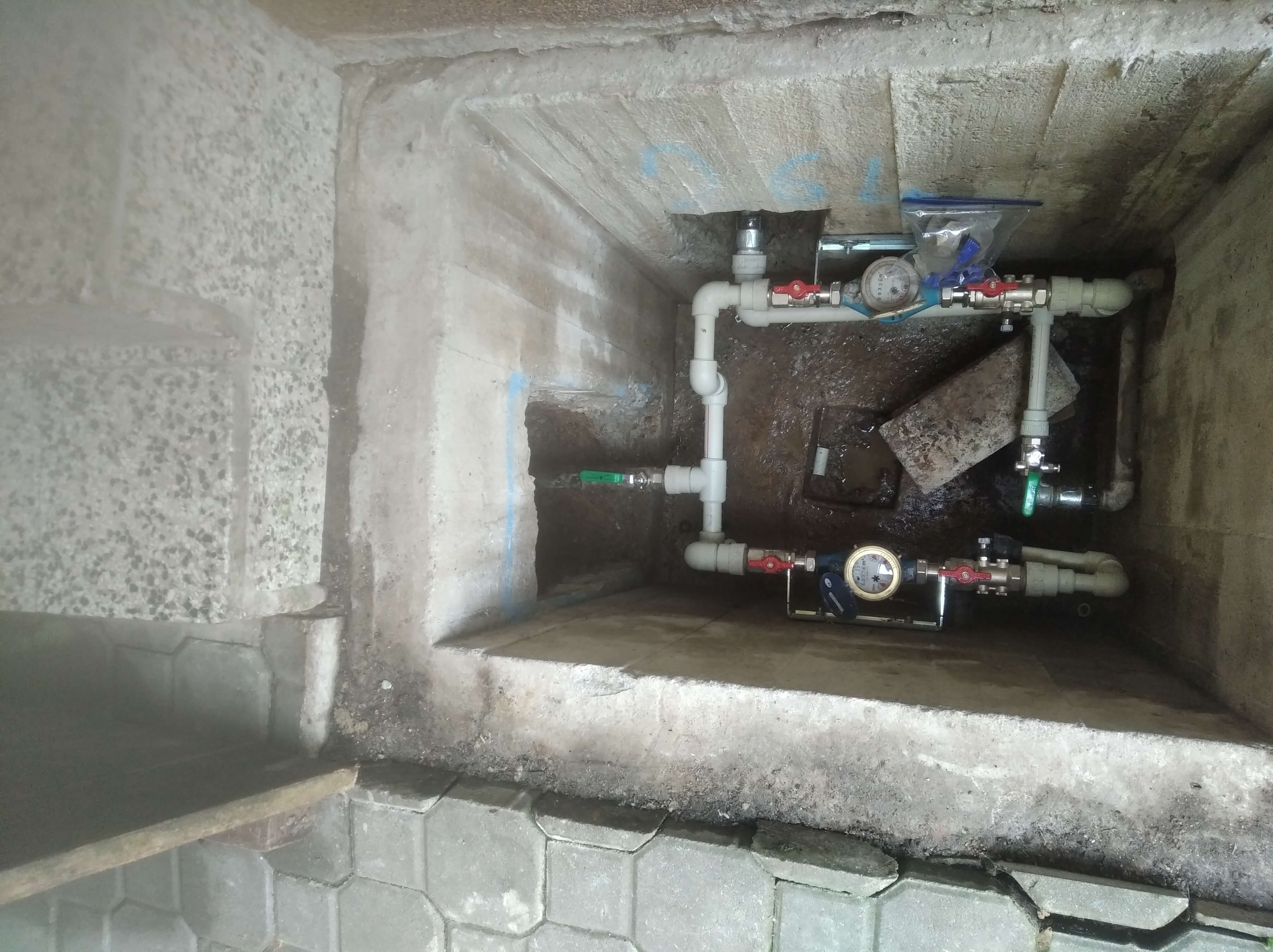 Vodoměrná šachta — realizace Bureš VTP